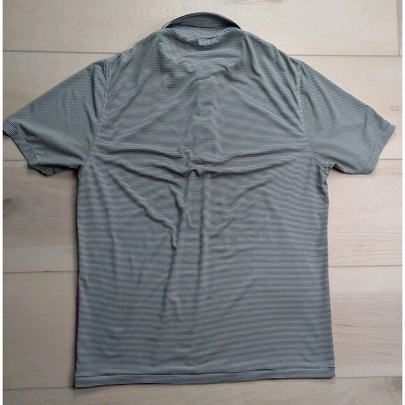 G/Fore Golf Polo Shirt Mens Medium Chileno Bay Striped Stretch Performance - Picture 4 of 8